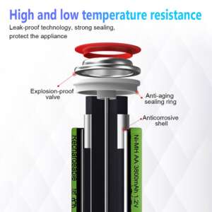 Ni-MH Rechargeable AA Battery 1.2V 300mAh - Image 3