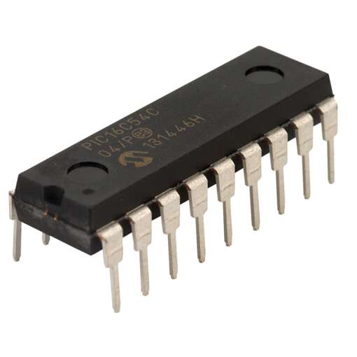 PIC16C54C-04/P Microcontroller 2.5V~5.5V PIC 25Byte 4MHz 12 DIP-18