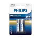 PHILIPS Ultra Alkaline Battery LR6E2B/97 1.5V AA (2Pcs)
