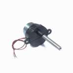Low Speed Black DC Gear Motor Long Shaft 3.7V 15RPM 45mm