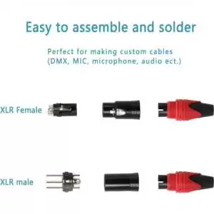 XLR Cable Connector 3 Pin MUSIC HOUSE for Wire - Image 7