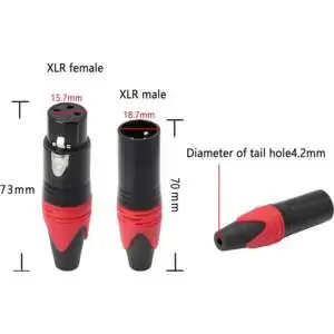 XLR Cable Connector 3 Pin MUSIC HOUSE for Wire - Image 8
