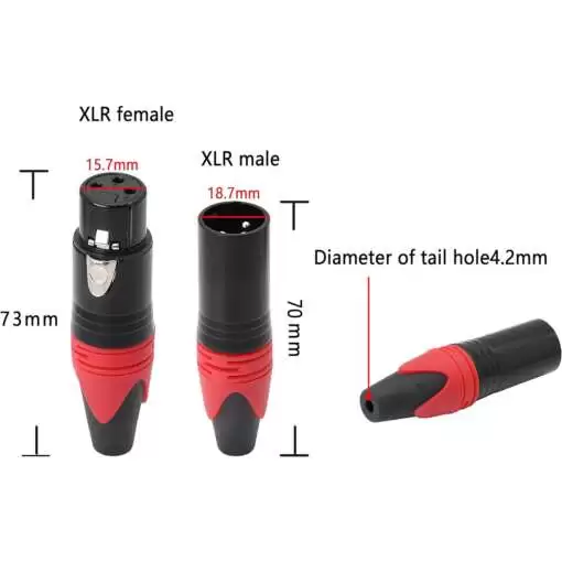 XLR Cable Connector 3 Pin MUSIC HOUSE for Wire - Image 8