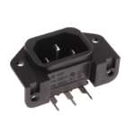 AC Power Connector C14 Panel Mount IEC Connector Male, 10A, 250V for PCB