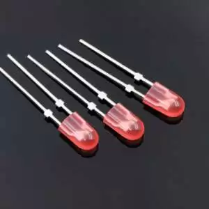 Oval Red LED 3.8x5mm - Image 2