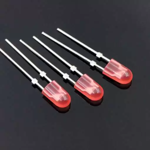 Oval Red LED 3.8x5mm - Image 2