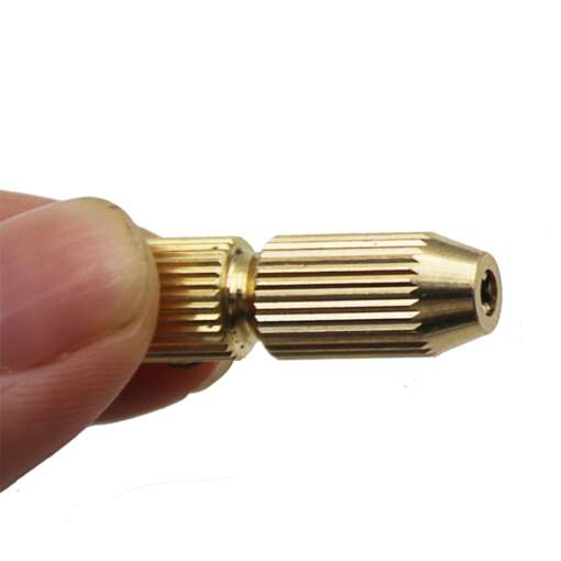 Brass Electric Motor Shaft Clamp, 3.17mm, Small Chuck Fitting for Micro Drill 1.0mm - Image 3