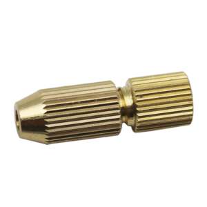 Brass Electric Motor Shaft Clamp, 3.17mm, Small Chuck Fitting for Micro Drill 1.0mm - Image 2