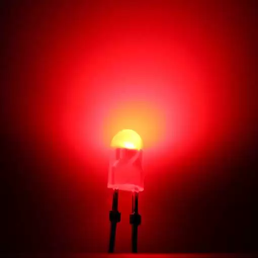 Oval Red LED 3.8x5mm - Image 3