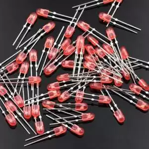 Oval Red LED 3.8x5mm - Image 4