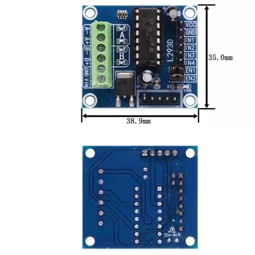 L293D Dual Channel DC Motor Driver Module - Image 5