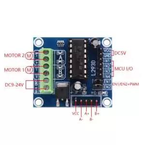 L293D Dual Channel DC Motor Driver Module - Image 6