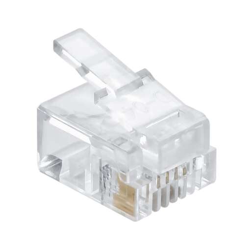 Rj11 6P4C Modular Plug for Telephone Cable (5 Pcs) - Image 3