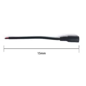 DC Jack Female Power Connector With 28AWG Wire (5.5×2.1mm) - Image 3