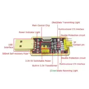 USB to TTL UART Uploader Module CH340G HW-193 - Image 4
