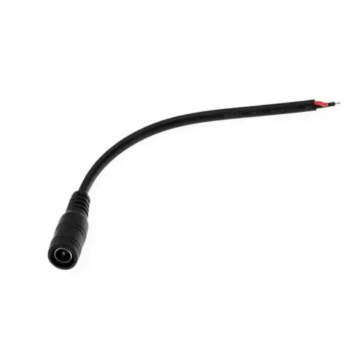 DC Jack Female Power Connector With 28AWG Wire (5.5×2.1mm)