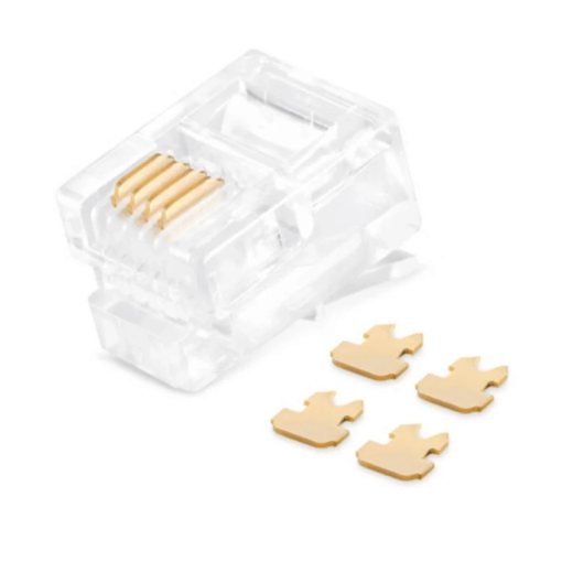 Rj11 6P4C Modular Plug for Telephone Cable (5 Pcs) - Image 4