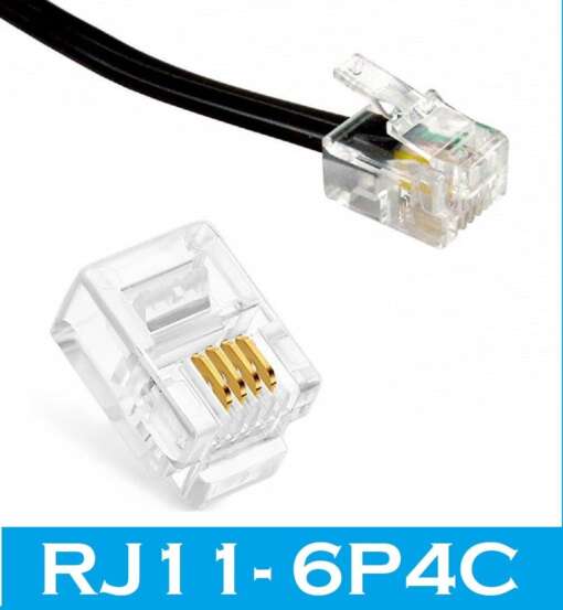 Rj11 6P4C Modular Plug for Telephone Cable (5 Pcs) - Image 5