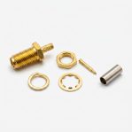 SMA-JZ-1.5Y Straight Male Socket Bulkhead Connector