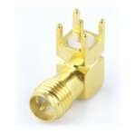 SMA-JZ-WD-RP-14.5 Right Angle Male Socket PCB Mount Connector
