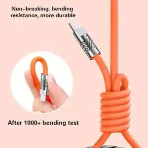 Fast Charging Data Cable 3 IN 1 (Lightning, Type-C & Micro USB) 6A 120W - Image 7