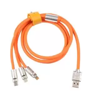 Fast Charging Data Cable 3 IN 1 (Lightning, Type-C & Micro USB) 6A 120W - Image 10