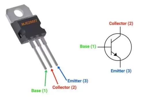 MJE2955T PNP Power Transistor 60V 10A TO-220 - Image 2