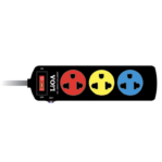 LiOA Common Expansion Outlet with Switch - 3 Outlets - 2200W (220VAC)/10A - 3SND3.2.10