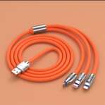 Fast Charging Data Cable 3 IN 1 (Lightning, Type-C & Micro USB) 6A 120W