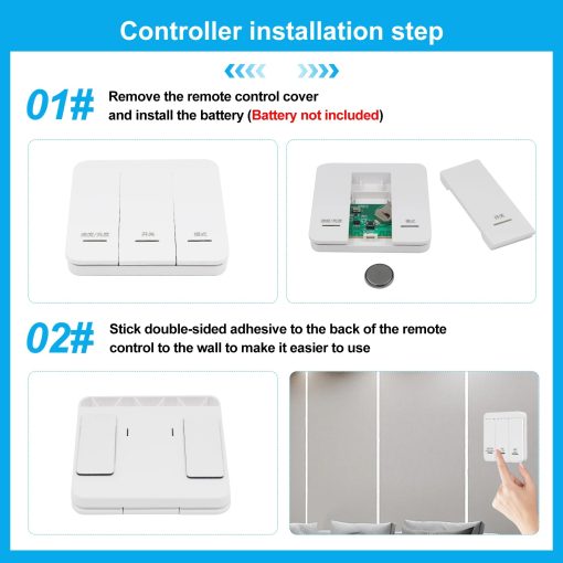 Wireless LED Controller with RF 3-Key Panel Switch DC12-24V