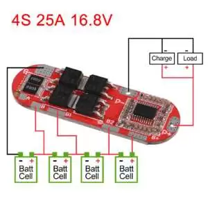 Lithium Battery Charger Protection Module (BMS) 3S/4S/5S 25A - Image 8