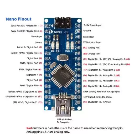 Arduino Nano ATmega328PB-U CH340C Driver 5V 16MHz Mini USB - Image 4
