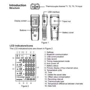 UNI-T UT325F 4-Channel Thermometer - Image 7