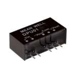 MEAN WELL DPU01L-12 Isolated DC/DC Converter 4.5-5.5Vin +/-12Vout +/-42mA SIP-6 Through Hole