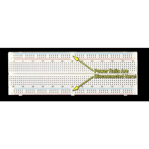 Breadboard 830 Point Splitted Power Rails