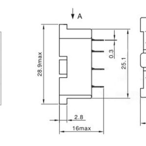 PY14-02 Relay Socket 14 Pin for PCB - Image 2