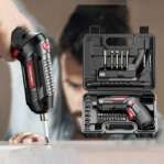 ARIDOO Rechargeable Cordless Electric Screwdriver (47 Pcs)