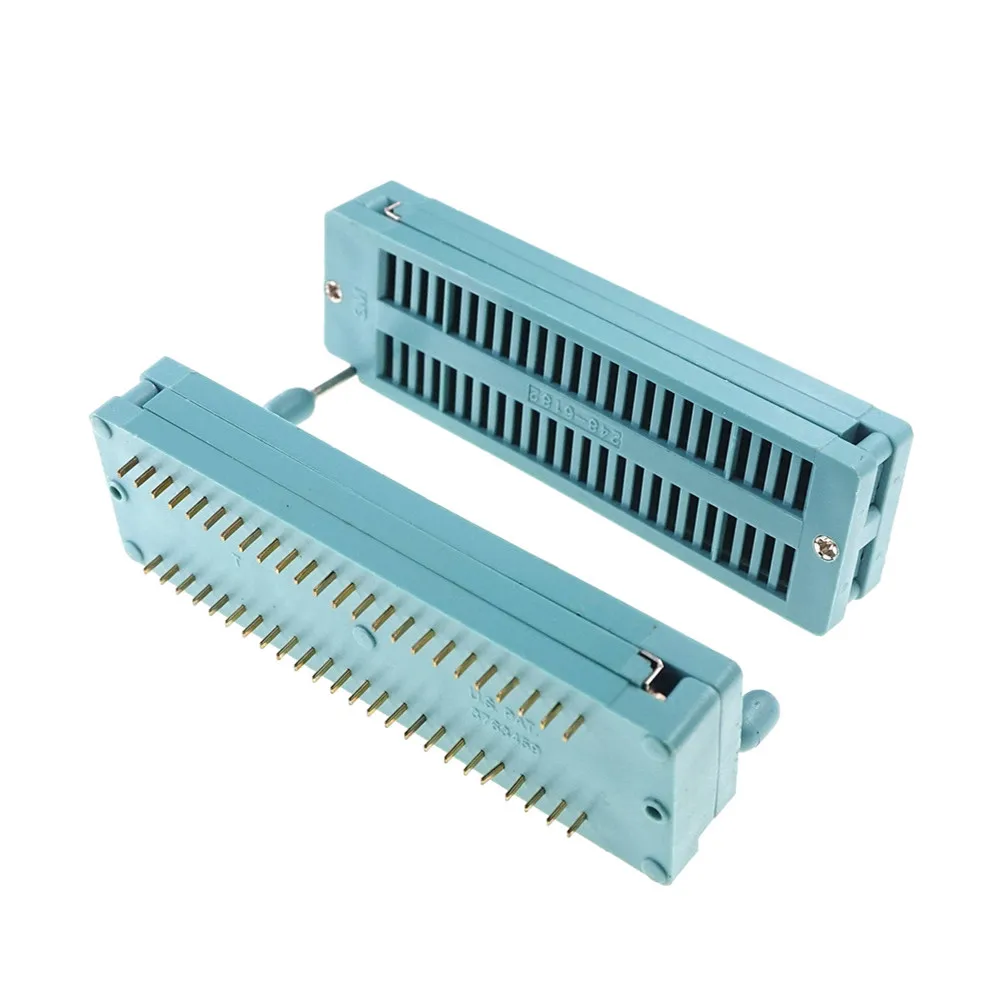 6 Sockets ZIF Universels 28 Pins 2.54mm - Pour Tests Et Programmation De Microcontrôleurs, Puces, Breadboards
