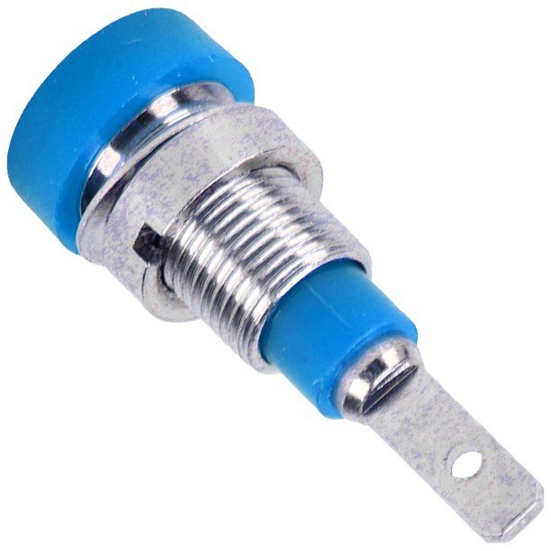 Panel Mount 2mm Banana Jack Female Blue - Image 2