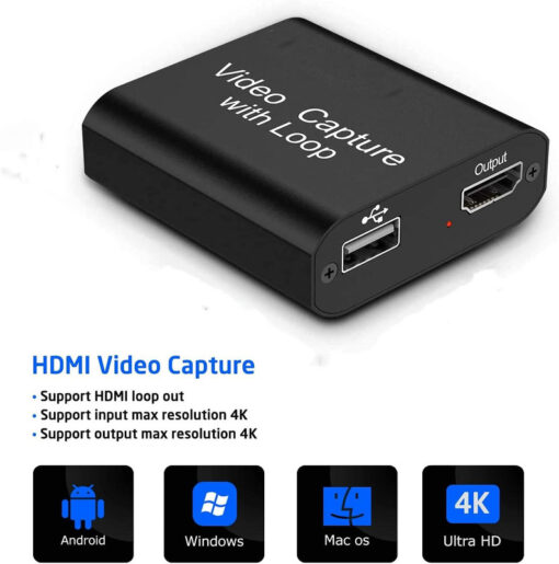 HDMI to USB 2.0 Video Capture Device with Loop Out - Image 2