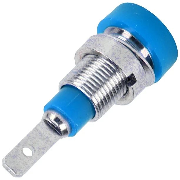 Panel Mount 2mm Banana Jack Female Blue - Image 3
