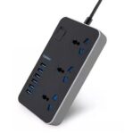 Earldom ES-SC04 Power Socket With 3-Electric Plugs & 6-USB Ports 2Meter