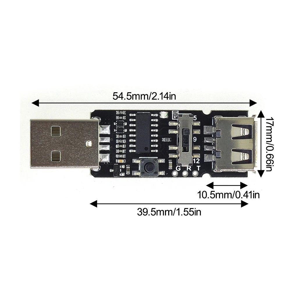 USB PD Decoy Trigger Board Adjustable Volt 5V/9V/12V - Image 5