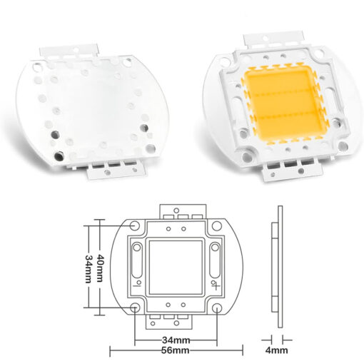 DC 12V High Power Warm White LED COB Chip 50W - Image 2