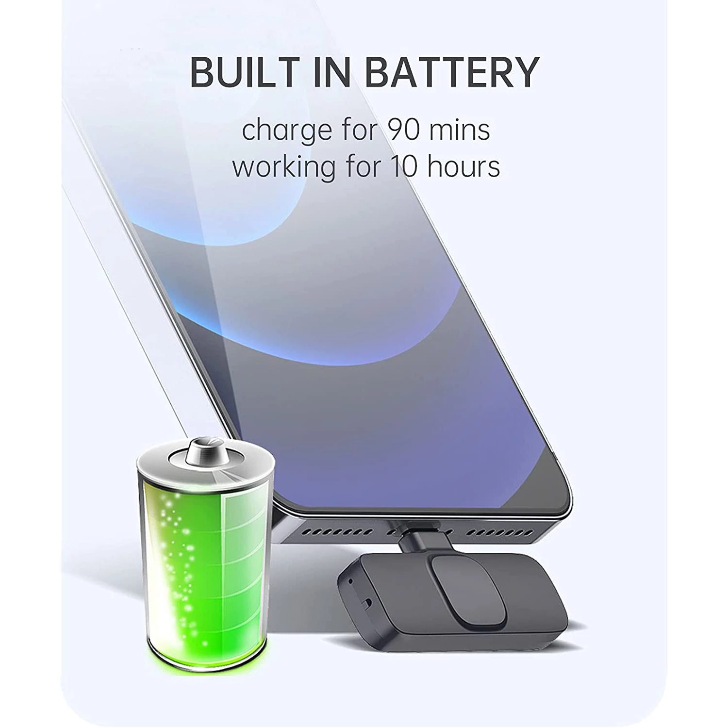 K9 Wireless Microphone Dual Omnidirectional for Type-C & iPhone - Image 5