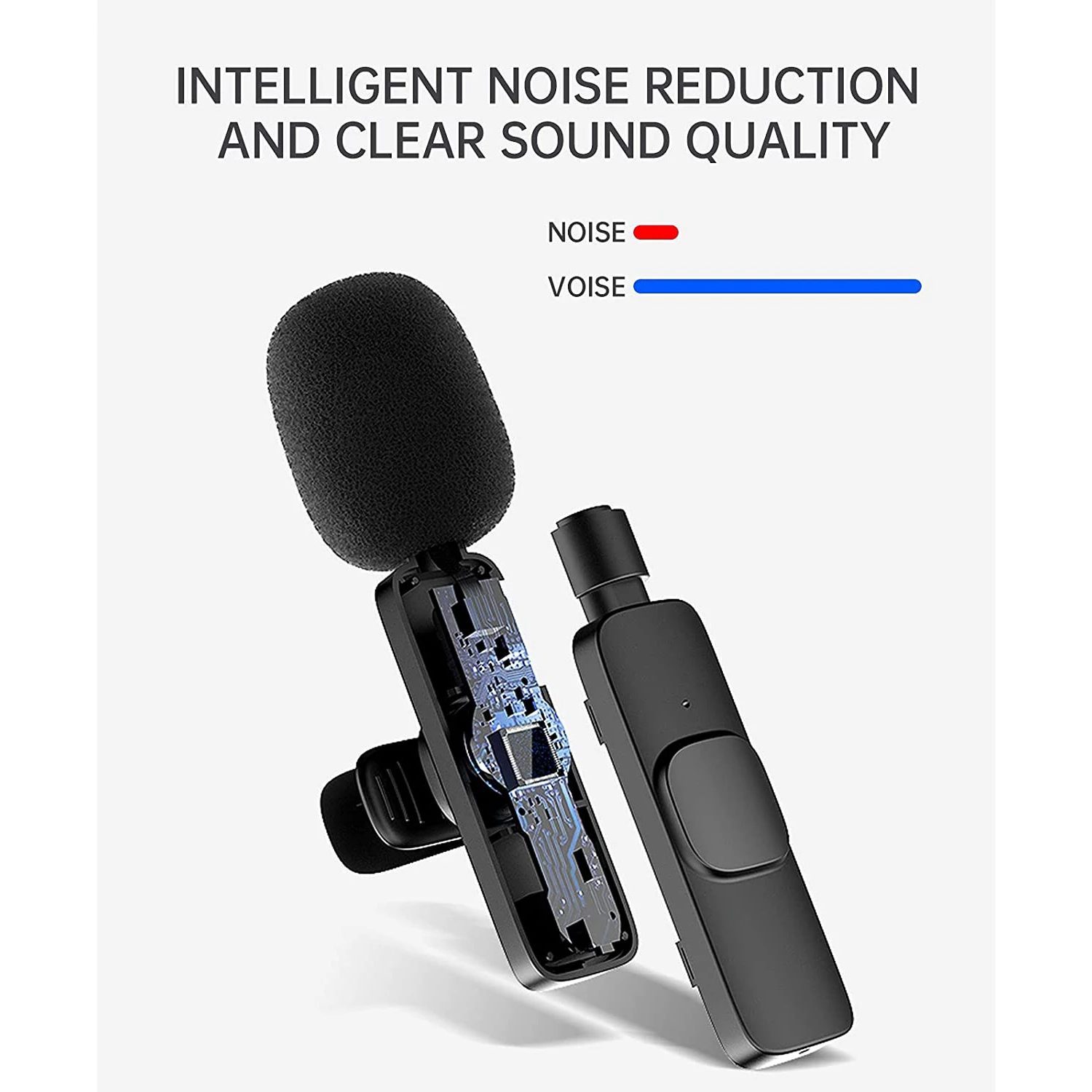 K9 Wireless Microphone Dual Omnidirectional for Type-C & iPhone - Image 3