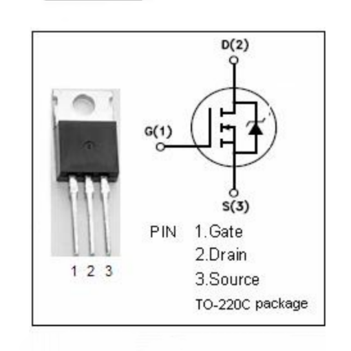 2SK791 N-Channel MOSFET Transistor 850V 3A TO-220 - Image 2