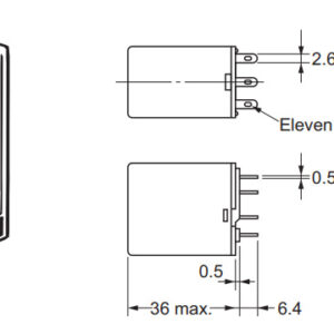 Electromagnetic Relay MY3N-J 3PDT 5A 11Pin - Image 5