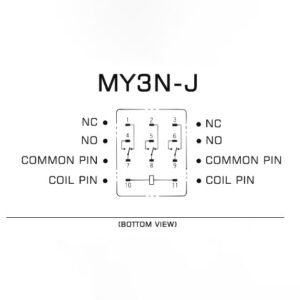 Electromagnetic Relay MY3N-J 3PDT 5A 11Pin - Image 4