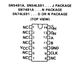 7491 8-Bit Shift Registers DIP-14 - Image 2